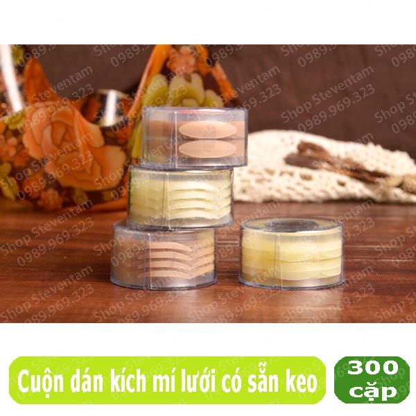 Cuộn dán kích mí lưới màu da (Có keo sẵn)