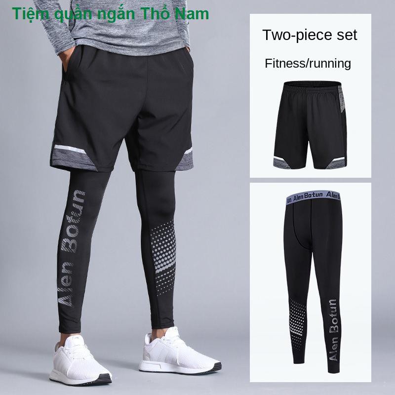 Đèn LED cho cuộc sống gia đìnhTight pants male quick-drying shorts suits spring training of track and field fitness r