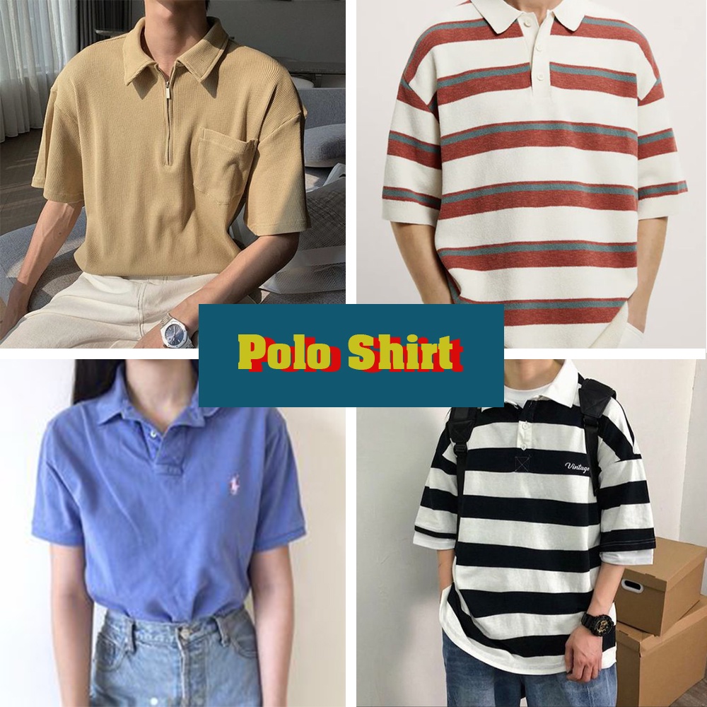 [2hand POLO] Áo Thun Polo - Polo Shirt- Hàng Loại 1 - Mới 96-99% Tee Oversize Unisex Vintage Nam/Nữ Form Rộng