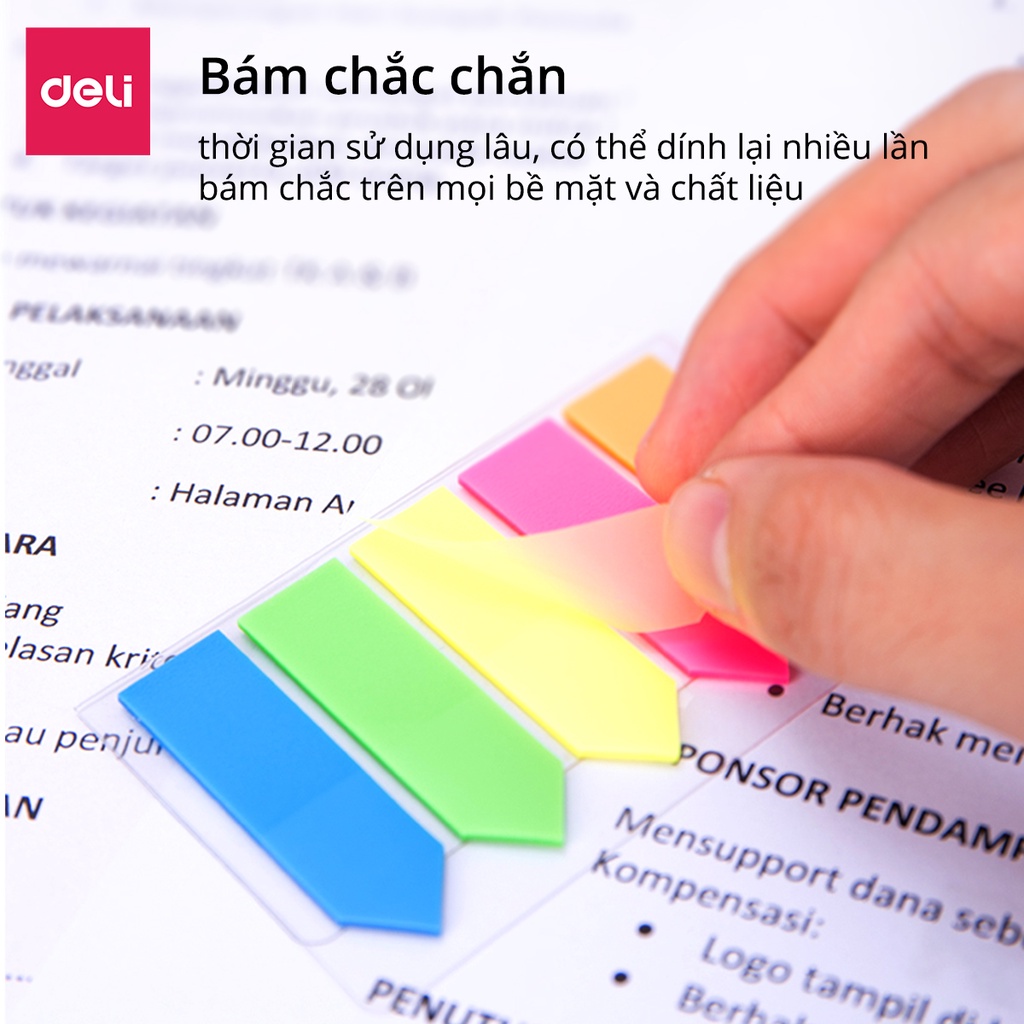 Giấy phân trang Deli - 100 tờ/tệp - EA10602