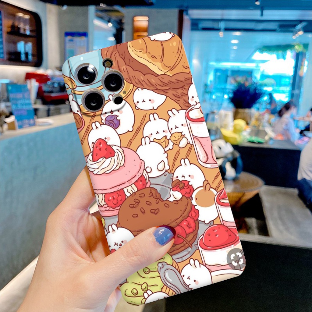 Ốp iphone cạnh vuông bữa tiệc bánh kem cho ip 6/8/7/plus/x/xr/xsmax/12 pro max/11pro max/13 pro max-nt065