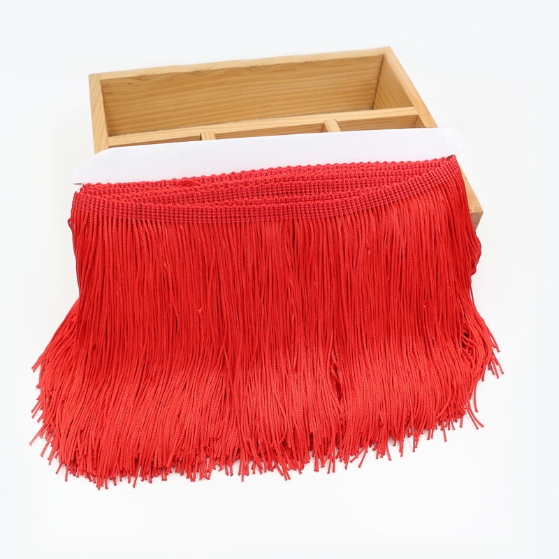 Dây Ruy Băng Ren Tua Rua Dài 20cm Dài 10 Yards Trang Trí Đa Ứng Dụng