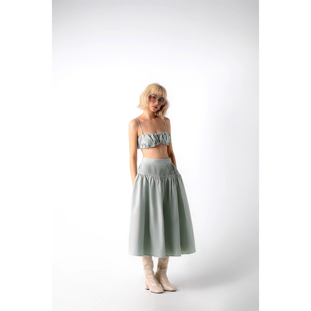Set áo croptop 2 dây và chân váy maxi | KIRA SET - CLÉLIE
