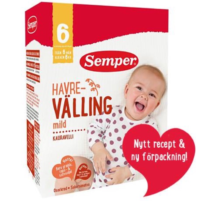 Sữa ngũ cốc Valling Semper từ Thuỵ Điển