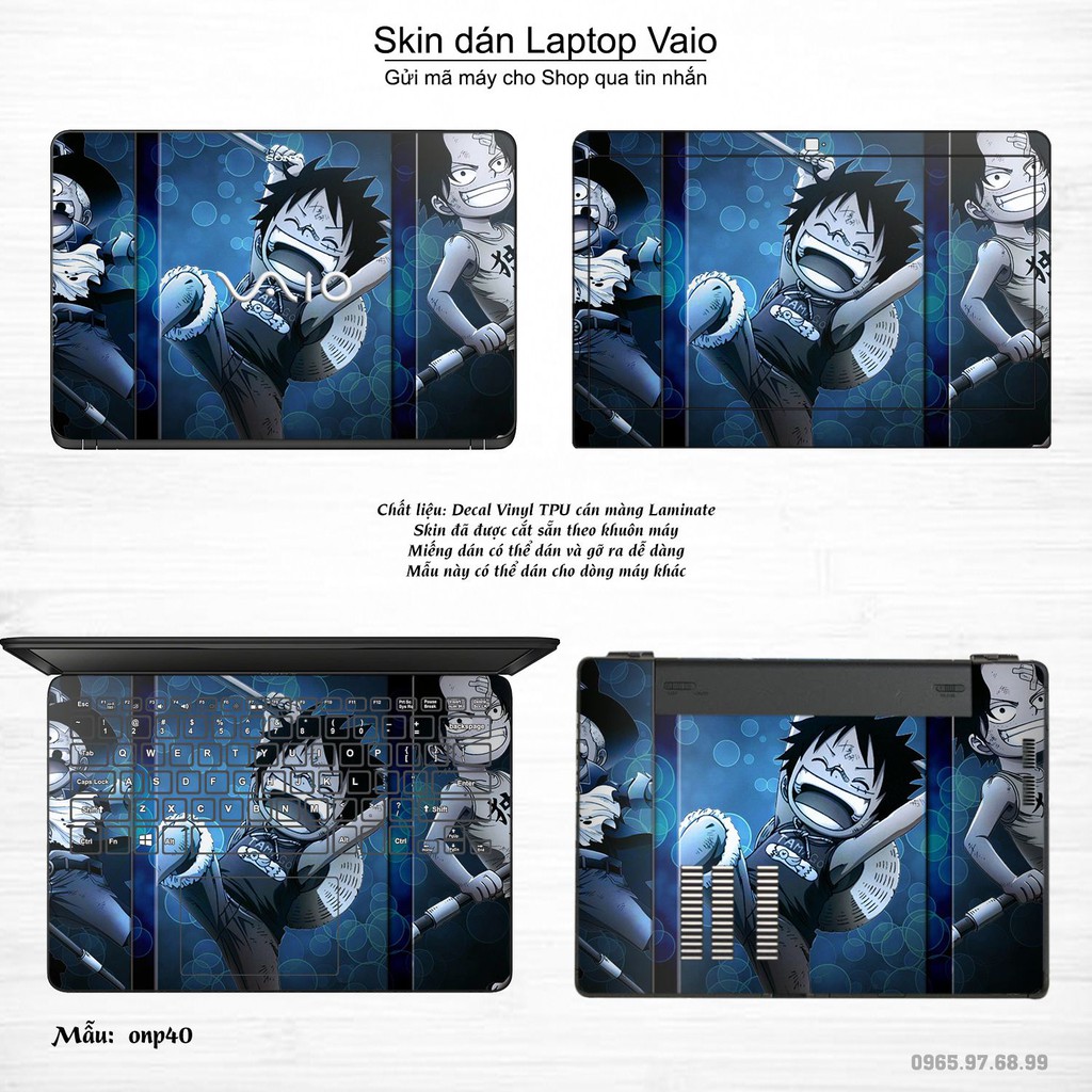 Skin dán Laptop Sony Vaio in hình One Piece _nhiều mẫu 24 (inbox mã máy cho Shop)