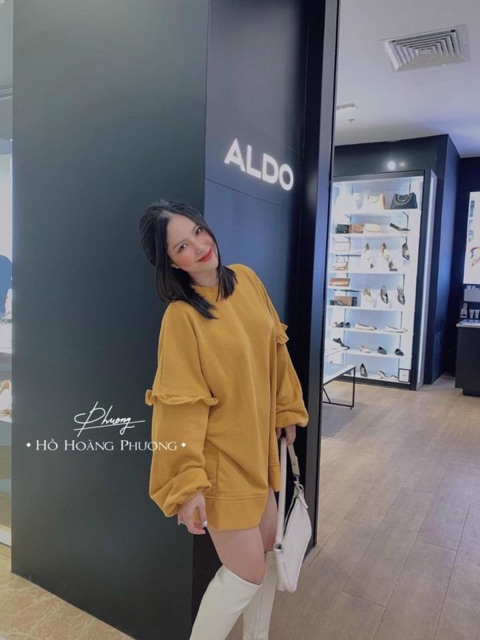 (HÌNH THẬT 100%) 💛💛 Áo dáng dài gì vừa xinh vừa phù hợp với thời tiết thế này.