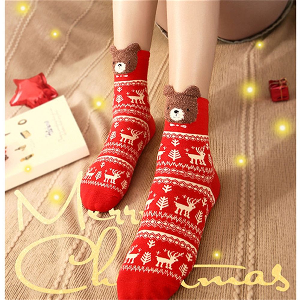 Vớ hoạt hình Giáng Sinh dễ thương cho nữ trang trí nhà cửa đẹp mắt