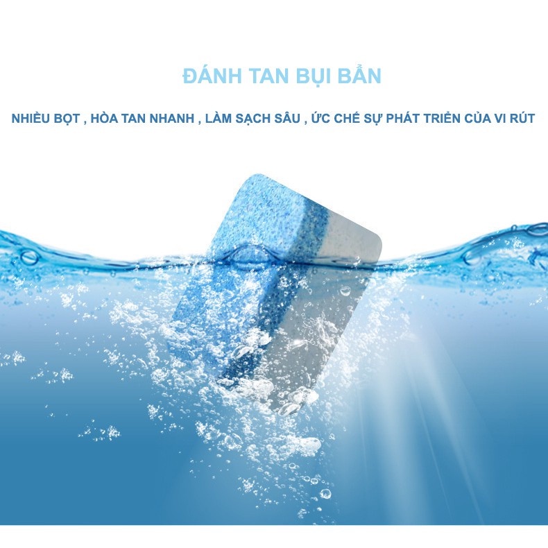 🔴Đang Sale - Hộp 12 Viên Tẩy Vệ Sinh Lồng Máy Giặt Siêu Sạch - Diệt Khuẩn và Tẩy Chất Cặn Lồng Máy Giặt Hiệu Quả.