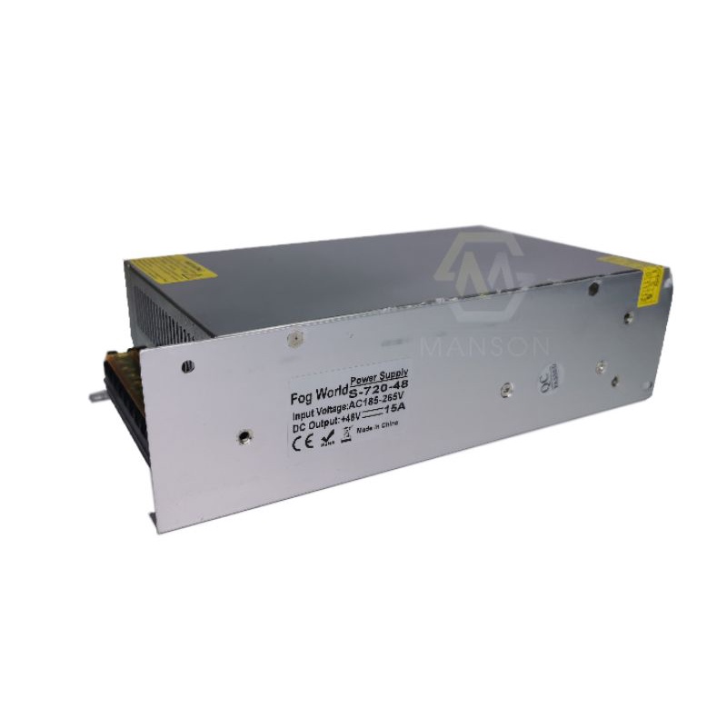 Nguồn 48V 15A có quạt vỏ inox