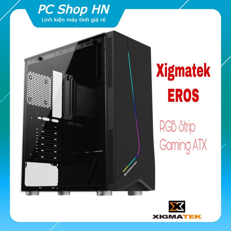 Vỏ case XIGMATEK EROS (EN43361) - RGB STRIP, GAMING ATX