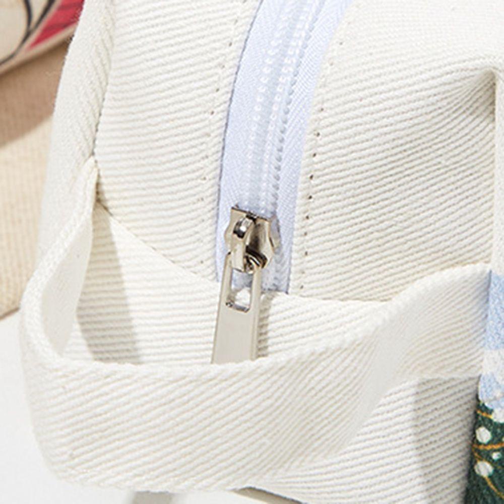 Túi Đựng Mỹ Phẩm Vải Canvas In Họa Tiết MIHAN1 Tiện Dụng Mang Đi Du Lịch