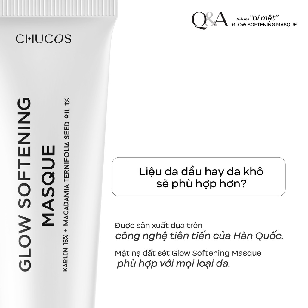 [Mã FMCGMALL giảm 8% đơn từ 250K] Mặt Nạ Đất Sét Glow Softening Masque 100ml