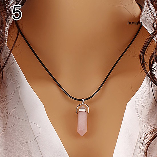 Dây Chuyền Mặt Đá Thạch Anh Tự Nhiên Sang Trọng