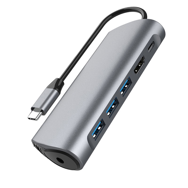 Bộ Chia Cổng Hdmi Usb 3.0 6 Trong 1 Chất Lượng Cao Cho Macbook Pro Samsung Galaxy