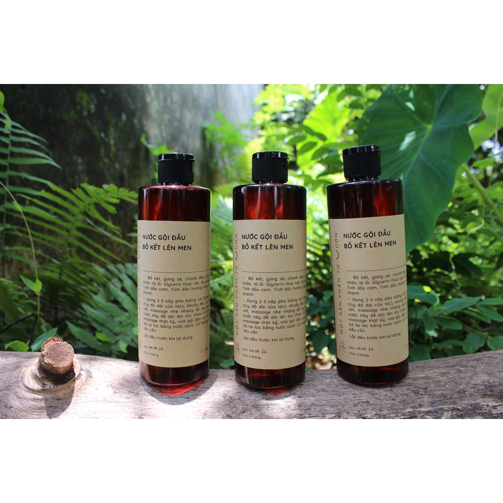 Nước Gội Đầu Bồ Kết Lên Men 500ml