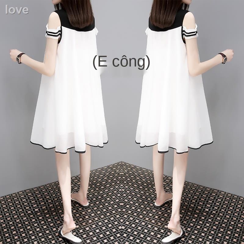 ┇Hai mẫu váy voan suông hàn quốc thời trang mới cho bà bầu