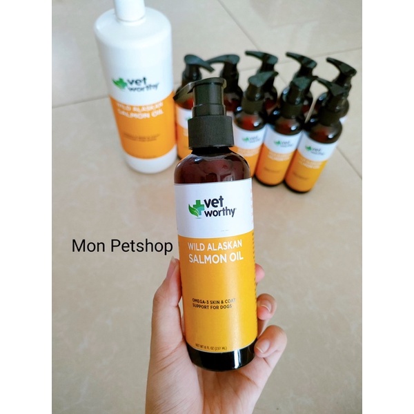 Dầu cá hồi Vet Worthy cho thú cưng chai 200ml