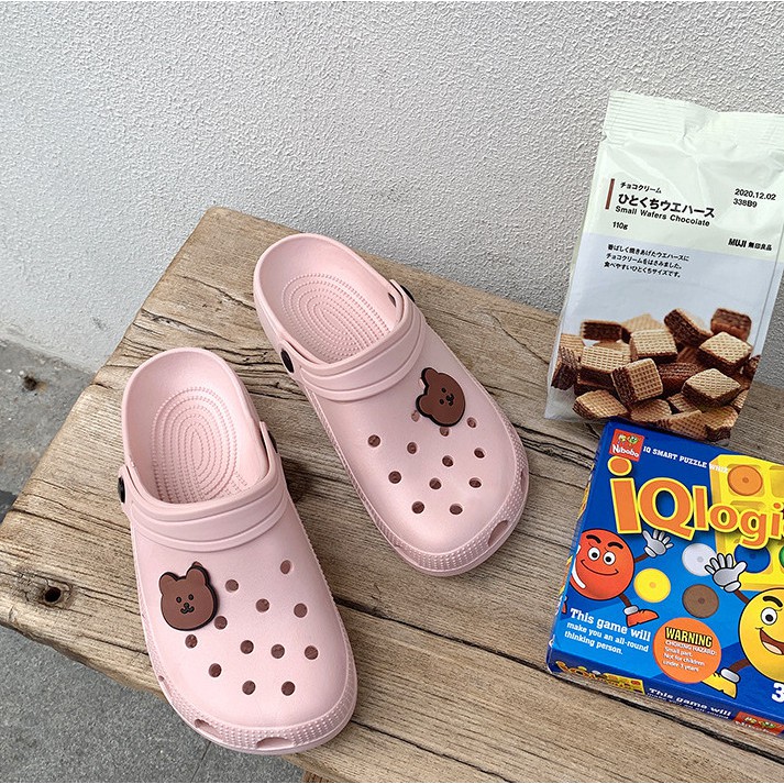 JY205 - Dép lê dép đúc dạng lưới, dép xinh hàng sẵn giá hạt dẻ