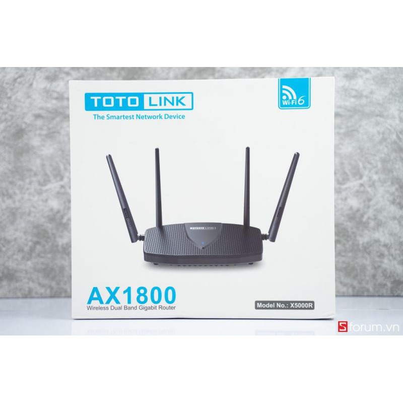 Bộ phát wifi 6 Totolink X5000R Chuẩn AX1800 - Hàng phân phối chính hãng