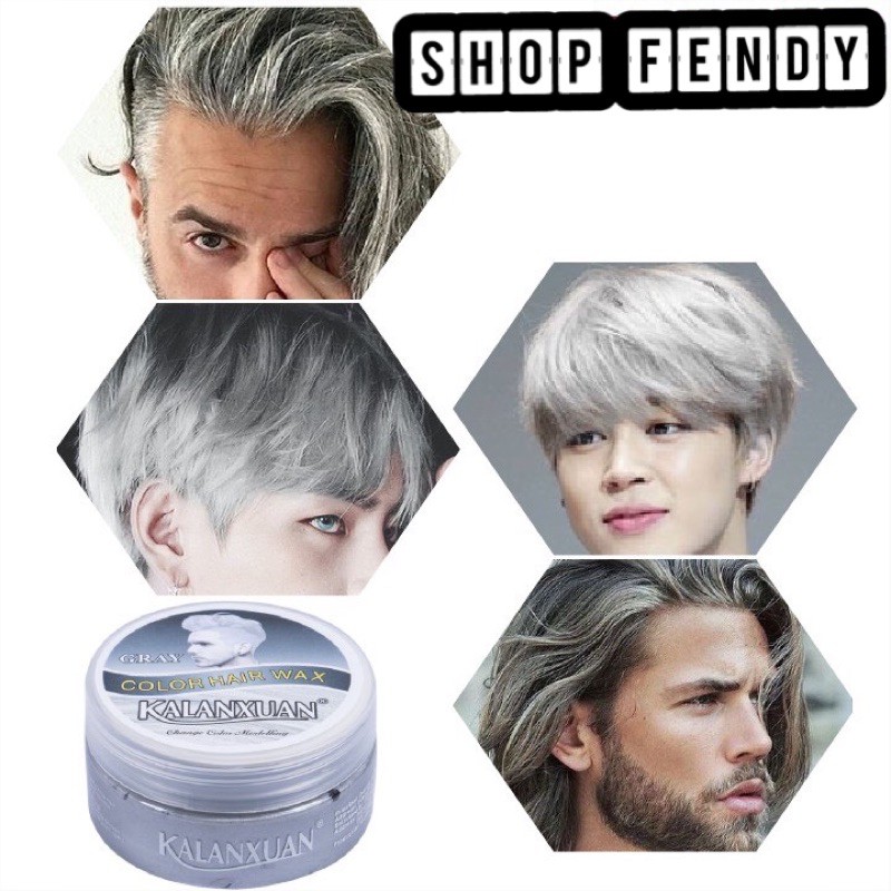 Sáp Vuốt Đổi Màu Tóc Tạm Thời KALANXUAN 100ml/hộp Màu Trắng