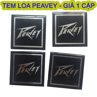 TEM DÁN THÙNG LOA THƯƠNG HIỆU PEAVEY NHỰA DẺO KHÔNG KEO DÍNH (6cm x 6cm) - GIÁ 1 CẶP
