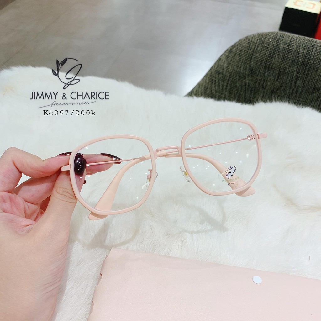 Gọng kính cận nữ Jimmy & Charice Hàn Quốc cao cấp có cắt mắt cận loạn viễn theo yêu cầu.