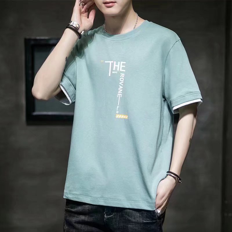 Áo Thun Tay Ngắn Cổ Tròn Size Lớn M-3XL Phong Cách hip hop Cho Nam