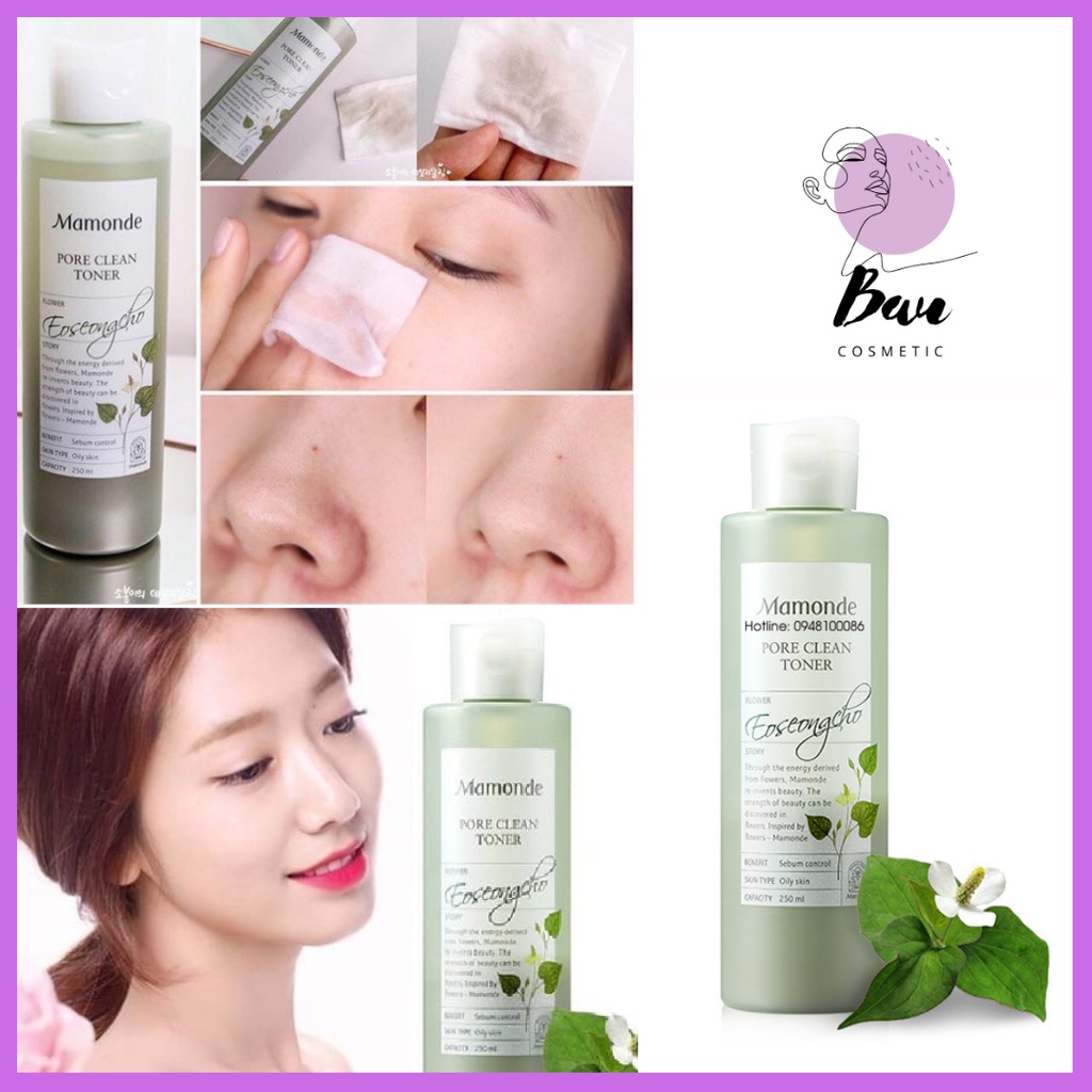 Nước hoa hồng cân bằng da ngừa mụn sạch dầu nhờn Mamonde Diếp cá 250ml | BigBuy360 - bigbuy360.vn