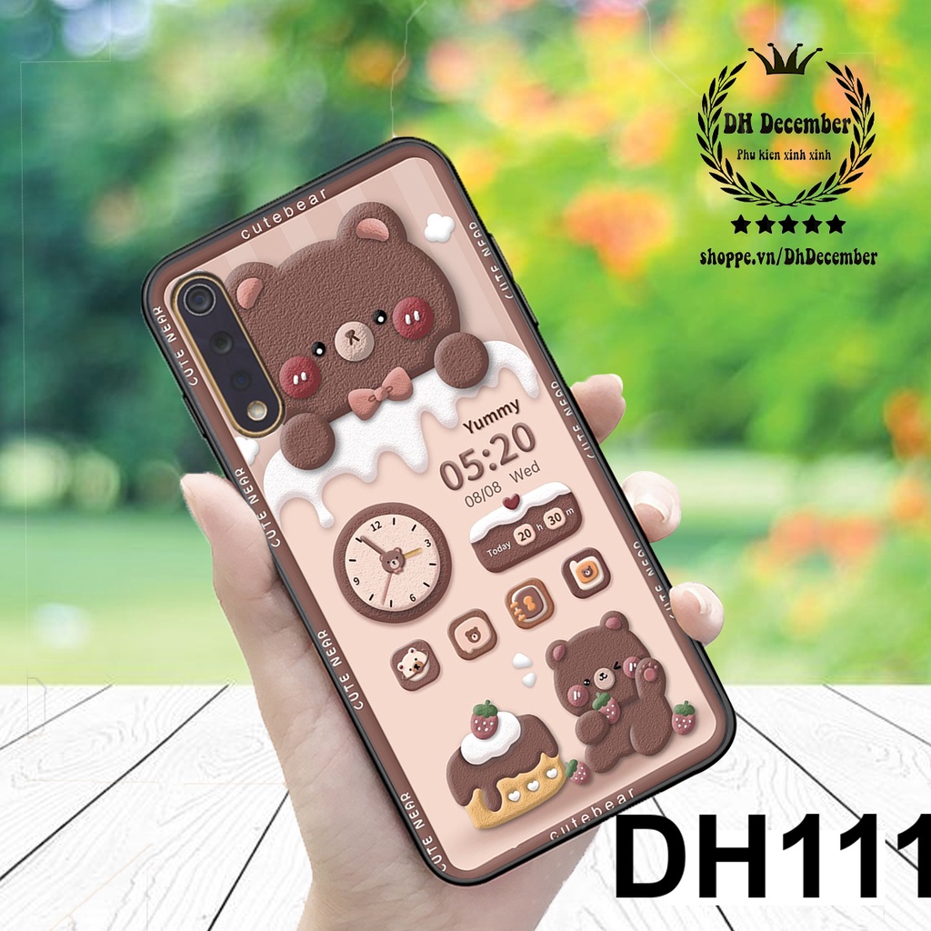 Ốp lưng Vivo S1 in hình 3D GẤU HỒNG-GẤU BE3R -XINH XẺO CỰC ĐẸP