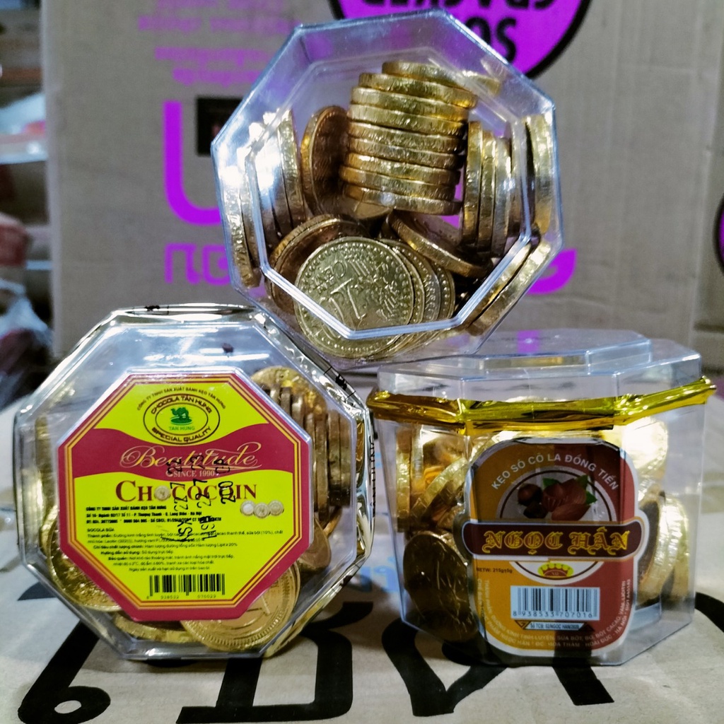 Socola Đồng Tiền Vàng Hộp 220g