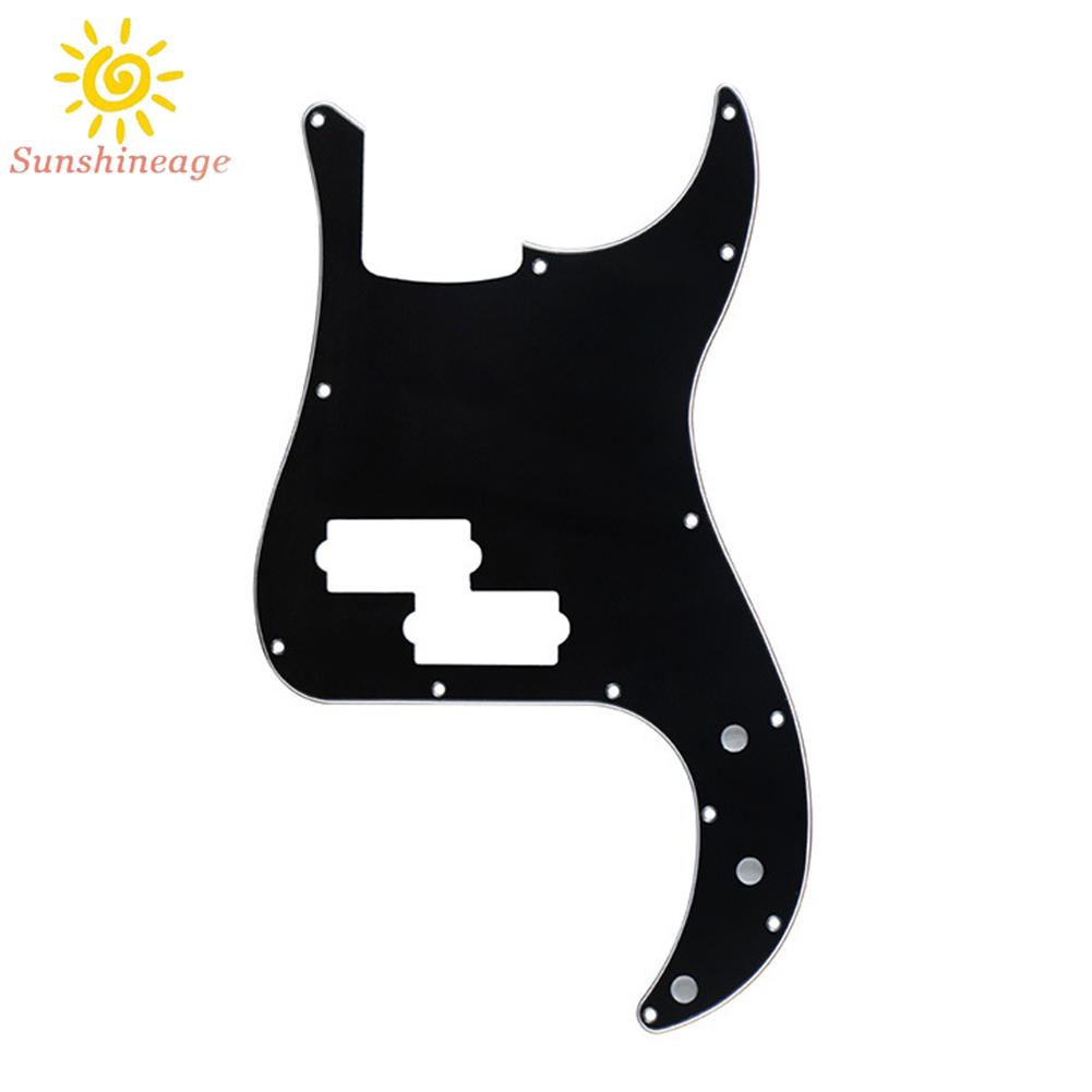 SUNAGE- ~Bass Pickguard Aged White Black Black Pearl Celluloid Dark Brown Tortoise【SUNAGE-HOT Fashion】