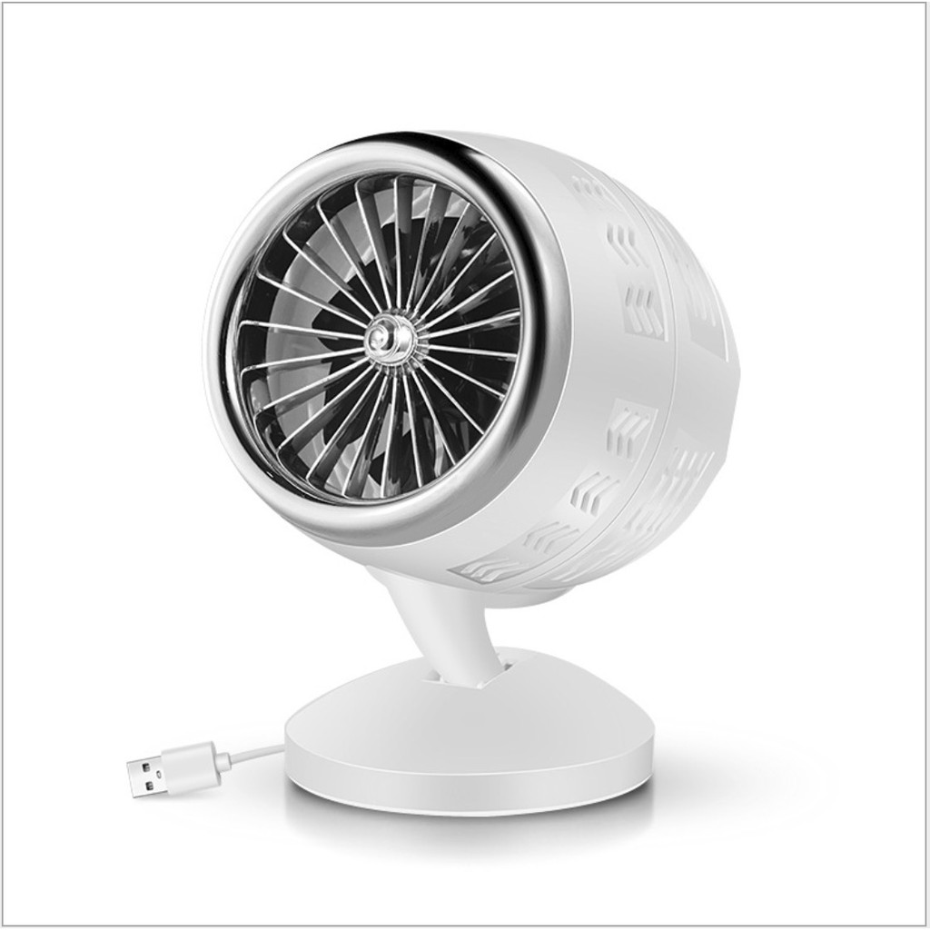 Quạt TurboFan để bàn USB Contracted Style (BlackGold  WhiteSilver) - Home and Garden