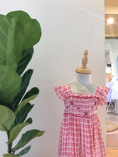 Đầm smock caro đỏ MK063