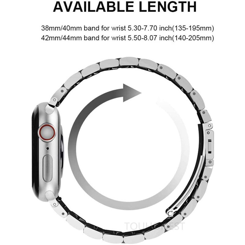 Dây đeo đồng hồ thép không gỉ thay thế thích hợp cho Apple Watch 4 3 2 1 42mm 38mm iWatch 5 6 SE 40MM 44MM Series T500 Strap Apple Watch Series 8 7 41MM 45MM Ultra 49MM band