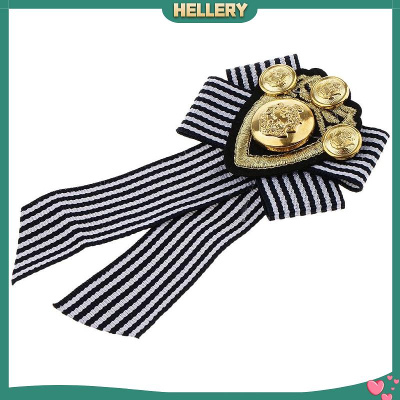 Nơ Cài Cổ Áo Họa Tiết Sọc Đỏ Phong Cách Anh Quốc Thời Trang