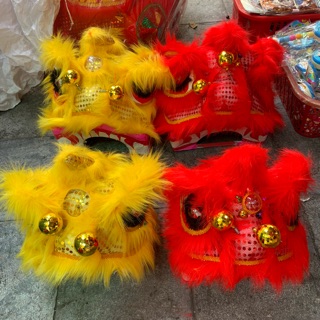 Đầu lân dùng trang trí,cho bé múa lân hàng loại đẹp