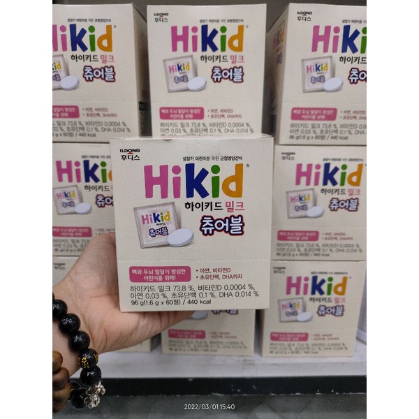 Sữa Hikid Viên Hàn Quốc hộp 96g ( 60 viên)