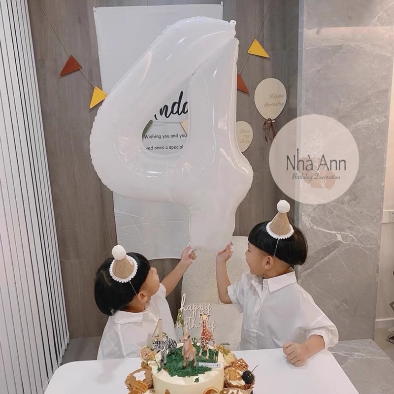BÓNG SỐ DECOR SINH NHẬT HÀN QUỐC - NHÀ ANN