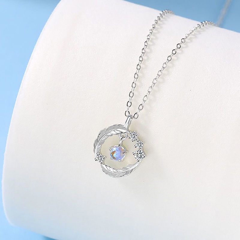 Vòng cổ Mạ Bạc Đính Đá Lấp Lánh Sang Trọng