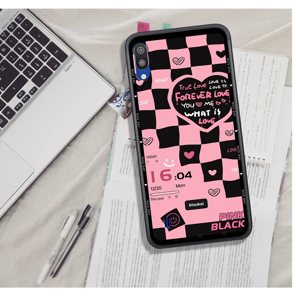 Ốp Lưng Samsung A10 - A01 - A01 CORE - A02 - M10, In Hình &quot;Black Heart&quot; Phong Cách Đẹp.