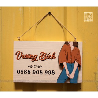 Bảng tên shop theo yêu cầu
