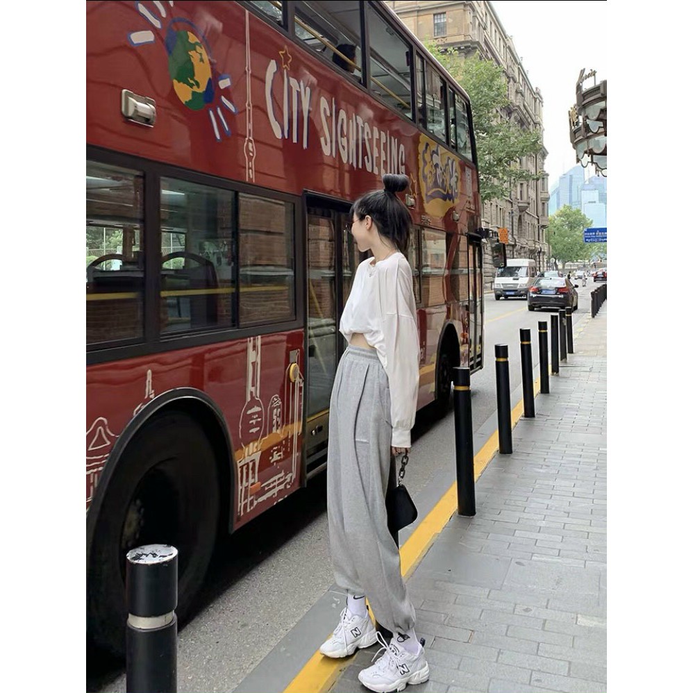 Quần Jogger Nam Nữ Form Rộng Ống Dây Rút SPUN 2 Màu Dáng Hiphop Thể Thao Vải Mịn Thương Hiệu Mango MT80
