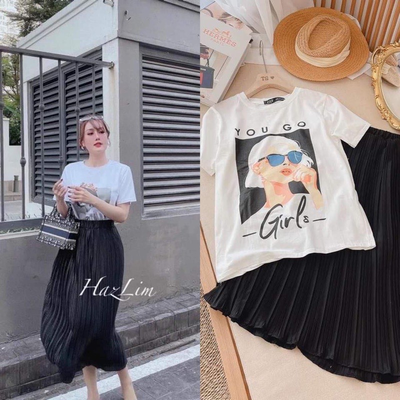 [Mã FAXANH55 giảm 10K đơn 50K] Chân váy xếp li dài DH12 | BigBuy360 - bigbuy360.vn