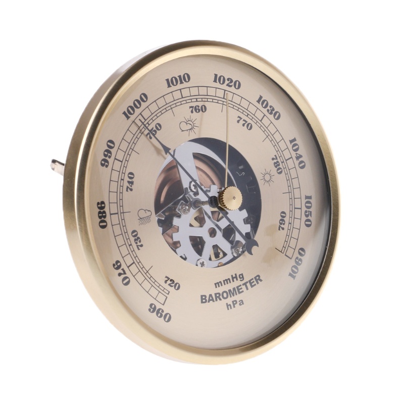 Đồng Hồ Tròn Màu Vàng Đồng 108Mm Treo Tường Trang Trí
