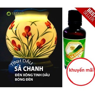 [CÁCH PHÒNG DỊCH BỆNH ] đèn xông tinh dầu + tặng kèm lọ tinh dầu sả chanh