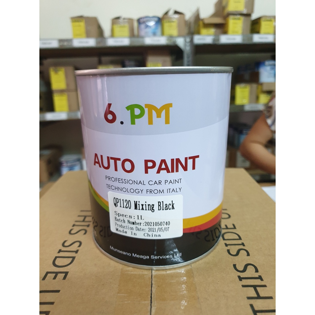 Autopaint Sơn gốc màu đen 1K 1Lít