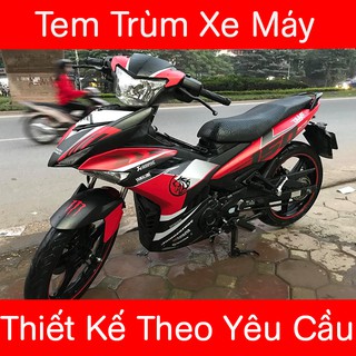 Tem Trùm Exciter 150 Đỏ Đen Nhám Duke