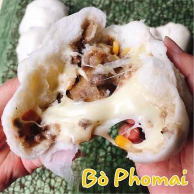 BÁNH BAO NHÂN PHÔ MAI BÒ 4 CHIẾC