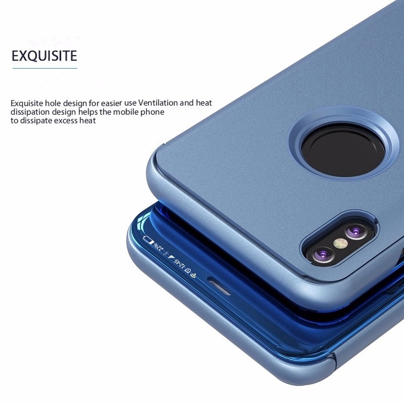 Bao da điện thoại bằng da PU mặt gương nắp lật sang trọng cho Samsung Galaxy A9 Pro A8 A6 Plus A5 A7 2018 A750 A8+ A6+ | BigBuy360 - bigbuy360.vn