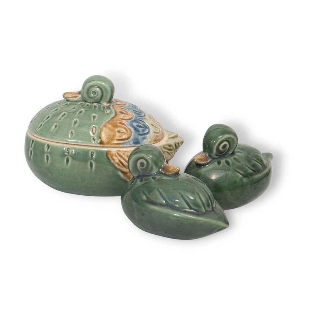 Hộp Đựng Mứt & Bánh Kẹo Hình Chú Vịt Mẹ & Con | Trang Trí Bàn Làm Việc | Decor Phòng Khách | Hũ Đựng Gia Vị